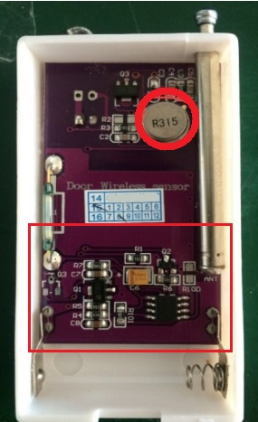 Placa detector EV1527 315Mhz