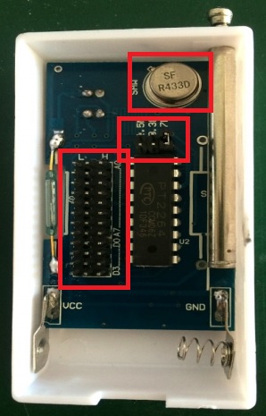 Placa detector PT2262 433Mhz