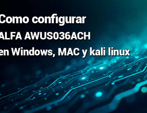 Como configurar ALFA AWUS036ACH en Windows, MAC y kali linux