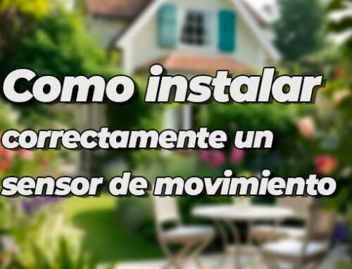 Como instalar correctamente un sensor de movimiento