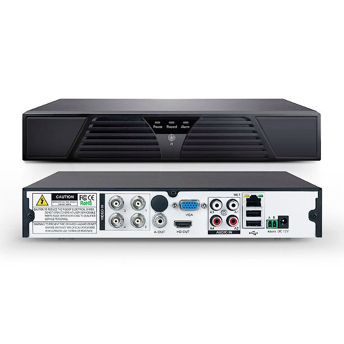 CCTV Grabador DVR 4 Canales AHR004 Camaras cable AHD CVI TVI CVBS Conexion  IP