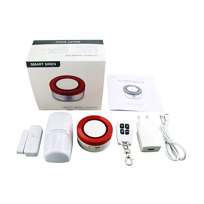 Sistema de alarma para casa Sirena inalambrica AZ017 16