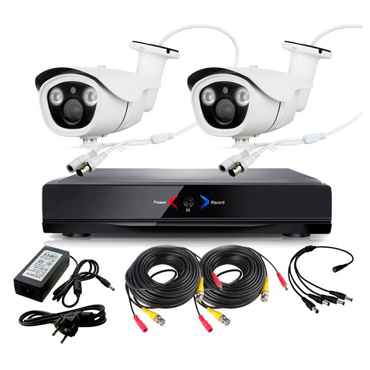 CCTV Grabador DVR AHDK001 2 Camaras exterior Full HD