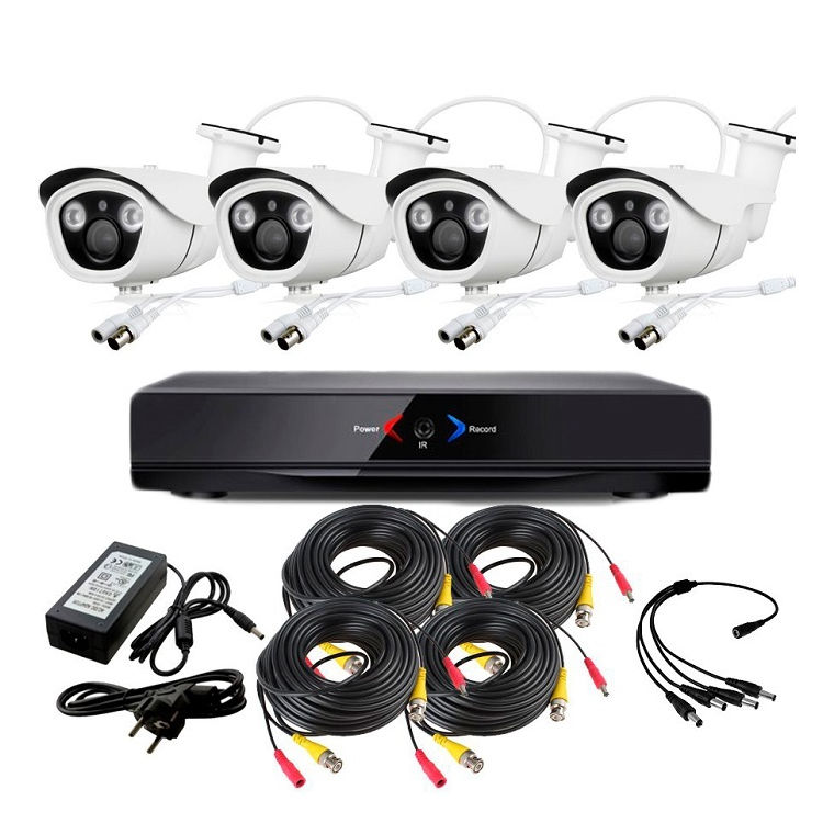CCTV Grabador DVR AHDK002 4 Camaras exterior Full HD