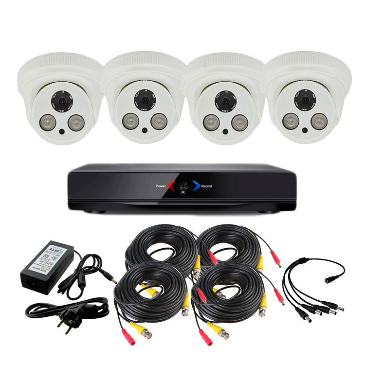 CCTV Grabador DVR AHDK034 4 Camaras Interior Full HD