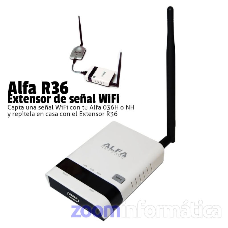 Antena WiFi para exterior Melon N4000 largo alcance - Zoom Informatica