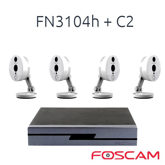 Foscam FN3104H NVR 4 Camaras IP Foscam C2