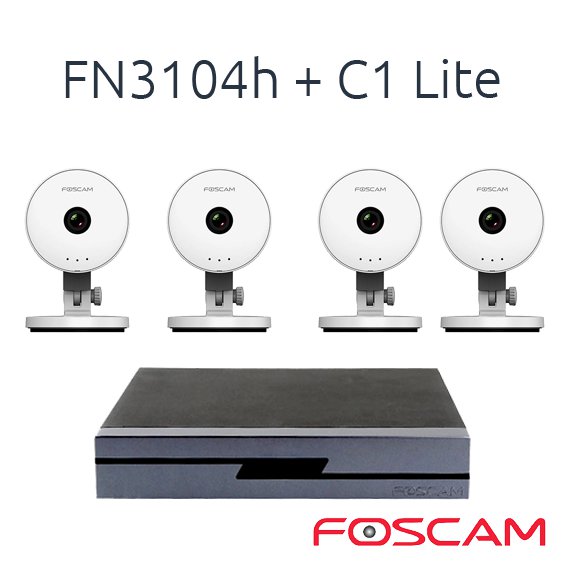 Foscam FN3104H NVR 4 Camaras IP C1 Lite