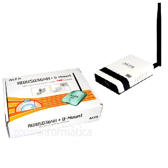 ALFA R36 repetidor WiFi con Antena USB AWUS036NH