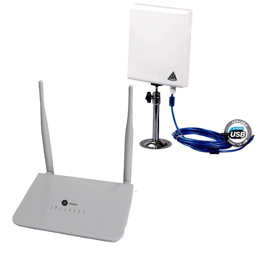 Router Wonect R658a Repetidor con antena WiFi USB Ralink N519 Ralink 3070