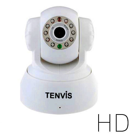 Tenvis JPT3815W HD W Camara IP WiFi P2P Color Blanca HD 720p