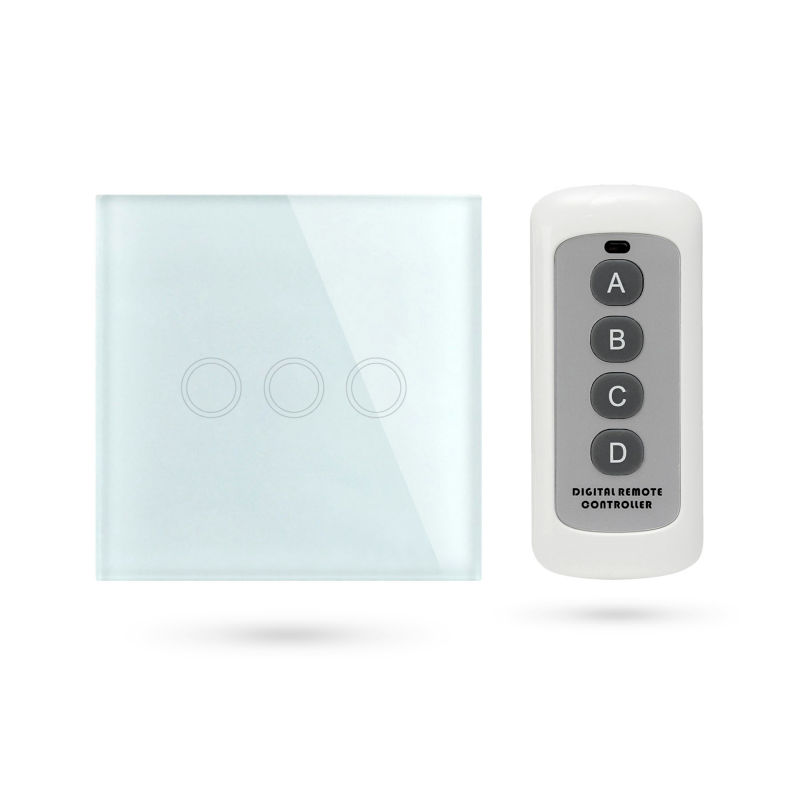 Interruptor mando distancia APP Pulsador 3 Contactos Blanco TSE3 W