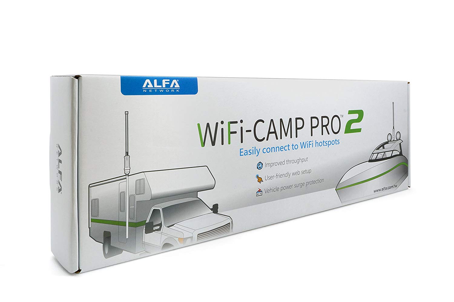 ALFA WiFi Camp Pro 2 Recibe Y Repite Redes WiFi Campings En Kits WIFI