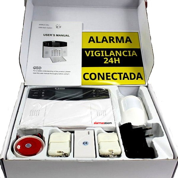 Alarma Hogar AZ009 GSM con teclado Castellano Antena telescopica gran alcance