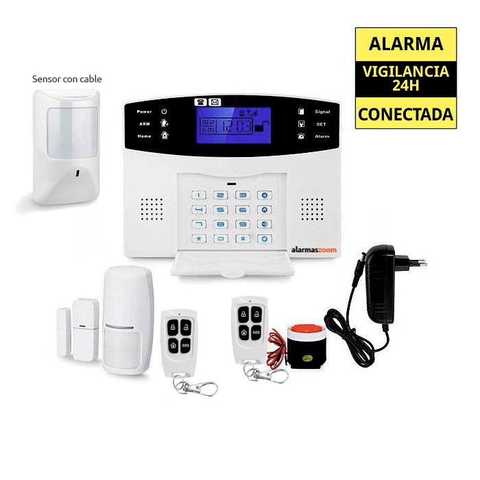 Alarma hogar para mas seguridad Sensor interior con cable AZ017 27