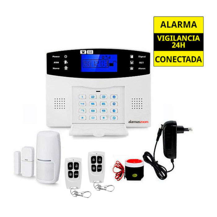 Alarma hogar AZ017 con teclado castellano GSM reacondicionada