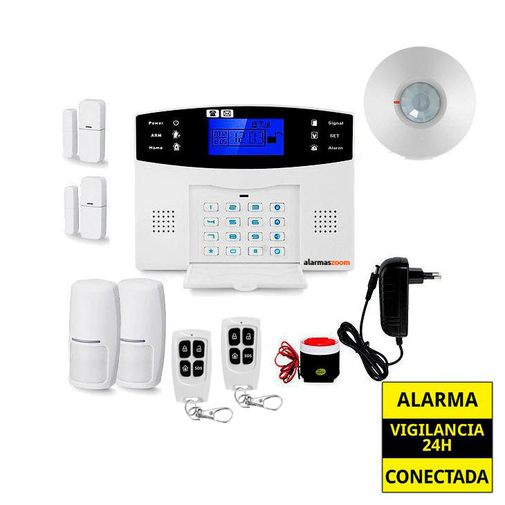 Sistema de alarma para casa con detector PIR techo AZ017 30