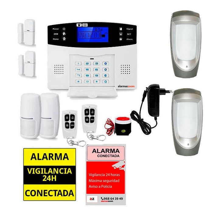 Sistema de alarma para casa con sensores exteriores AZ017 34