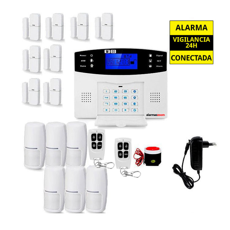 Alarma hogar para mas seguridad 8 Detectores apertura 6 Sensores movimiento AZ017 24