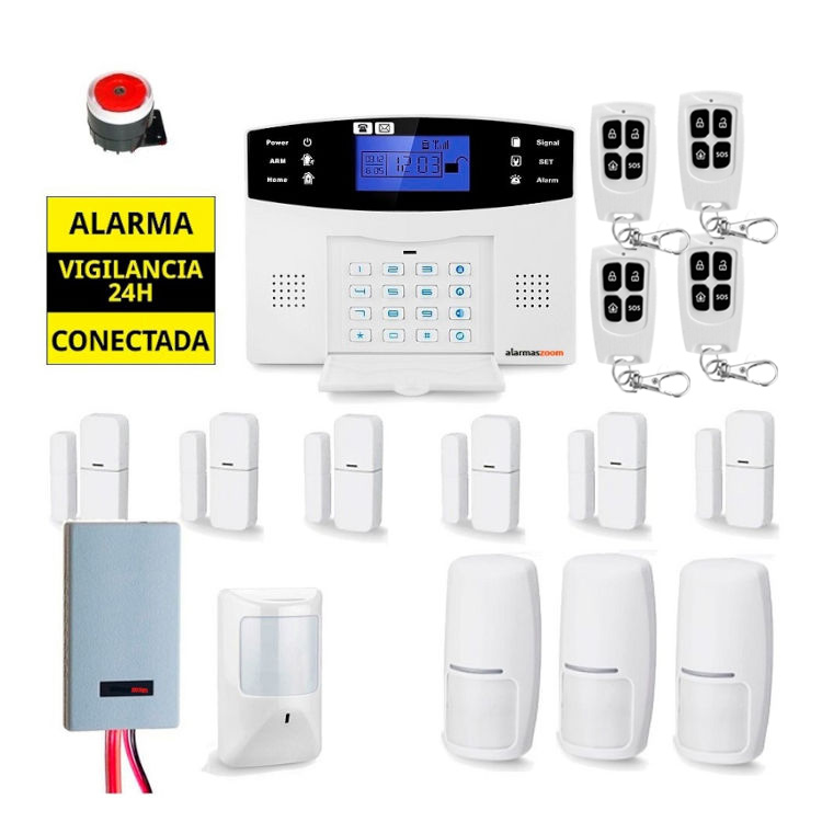 Sistema de alarma para casa con detector inhibidores AZ017 37
