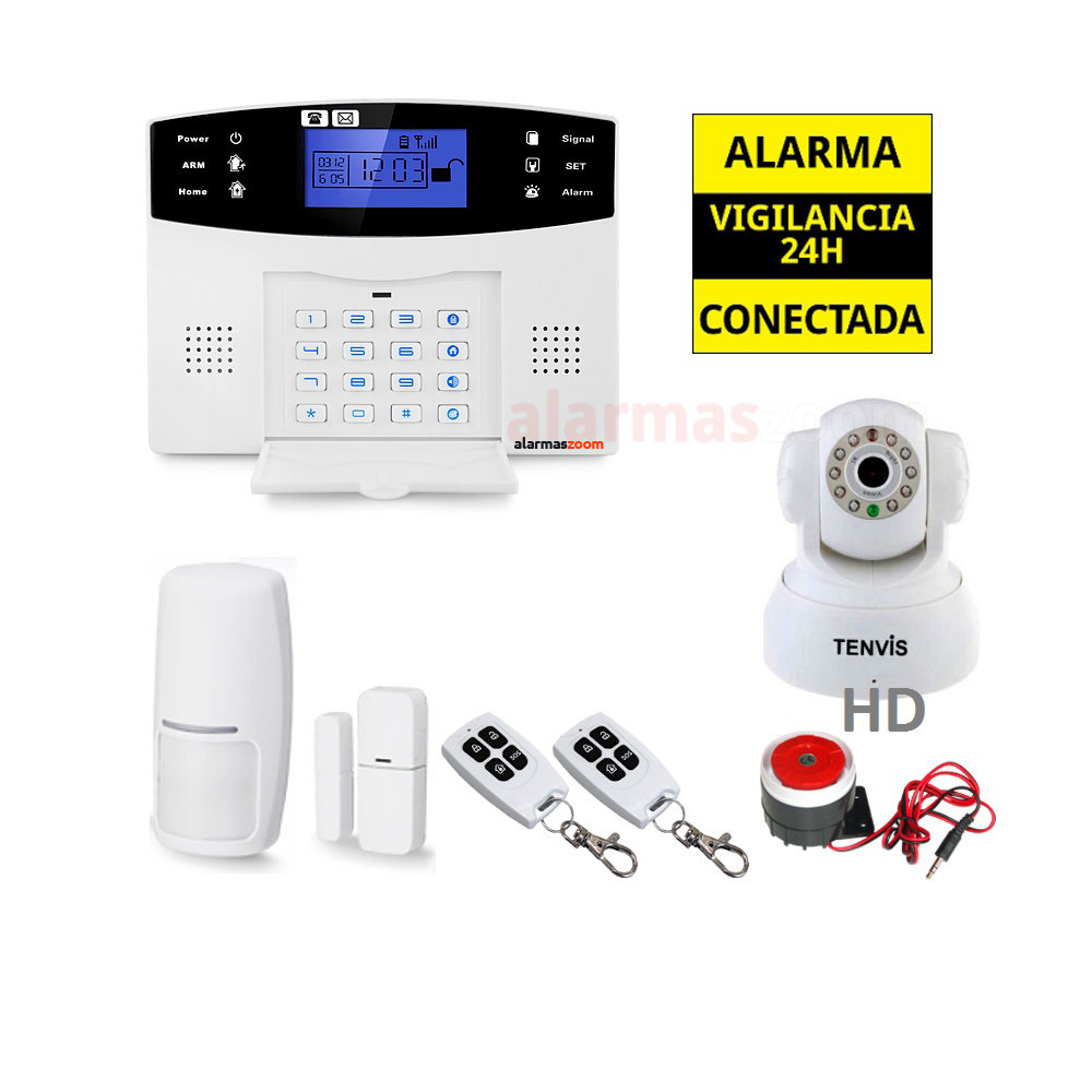 Kit Alarma hogar para mas seguridad Camara IP WiFi Tenvis AZ017 17