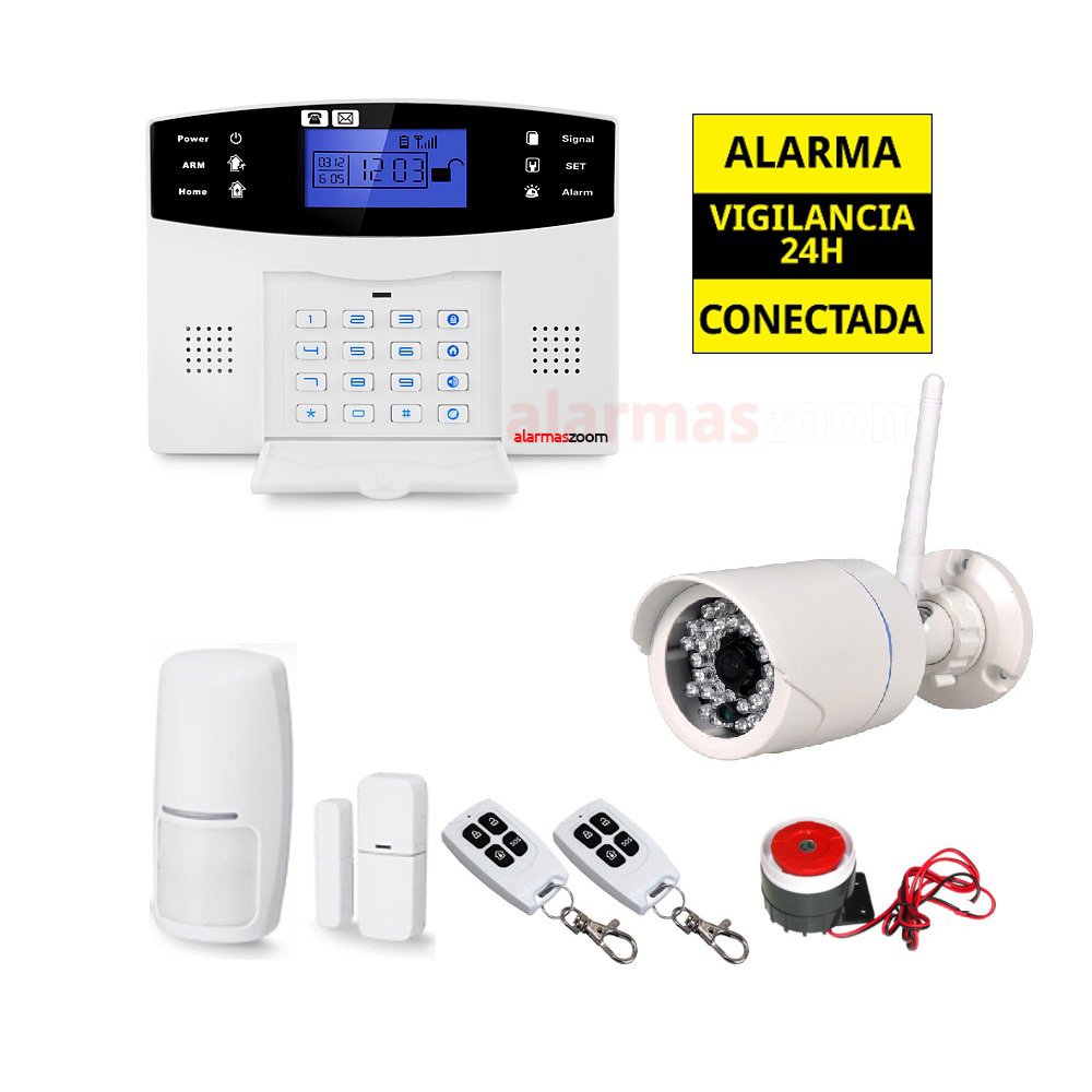 Kit Alarma hogar para mas seguridad Camara Tenvis vigilancia exterior AZ017 17