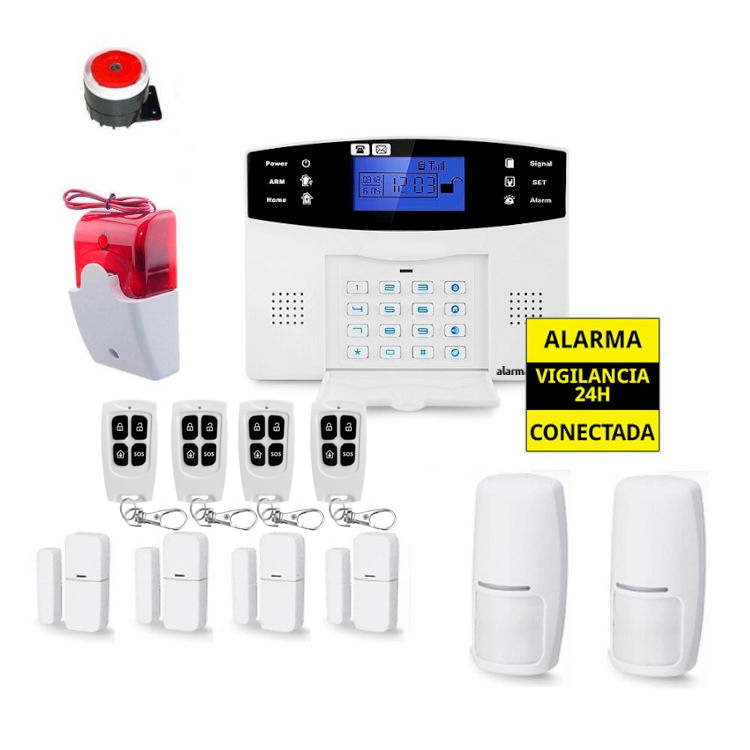 Sistema de alarma para casa Sirena luminosa roja AZ017 6