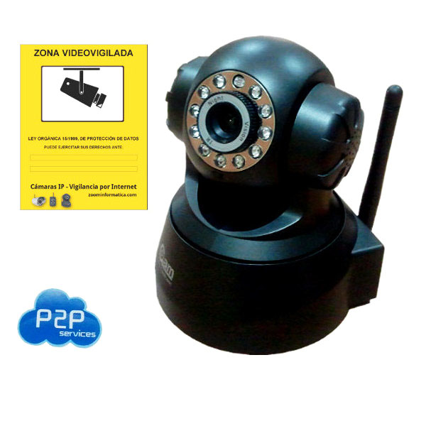 NeoCoolCam NIP 02 Negra Camara IP WiFi Interior Motorizada video vigilancia