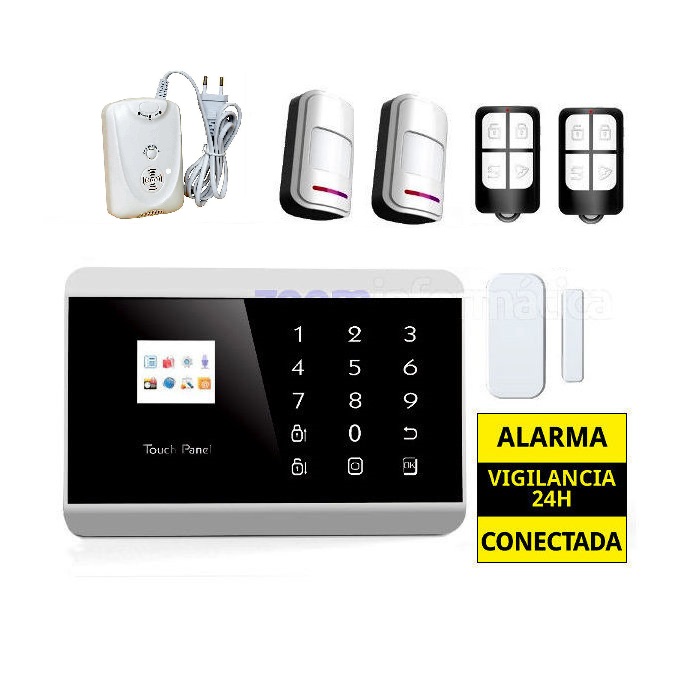 Alarma Hogar GSM Castellano sin cuotas Detector gas AZ013 5