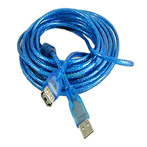 Cable alargador USB Macho Hembra 10 Metros Azul