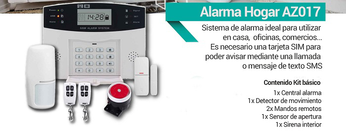 Kit Alarma hogar para mas seguridad Camara de vigilancia AZ017 3
