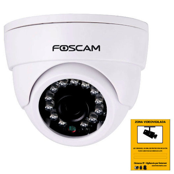 Camara IP WiFi Foscam FI9851P Domo con calidad HD