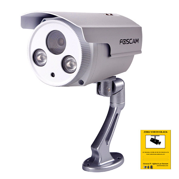 Foscam FI9903P Camara de seguridad IP WiFi exterior fija Cable RJ45 Full HD 1080p 2Mpx ONVIF
