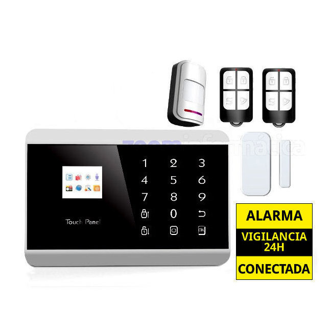 Sistema Alarma Hogar AZ013 GSM Castellano sin cuotas Seguridad para casa Outlet