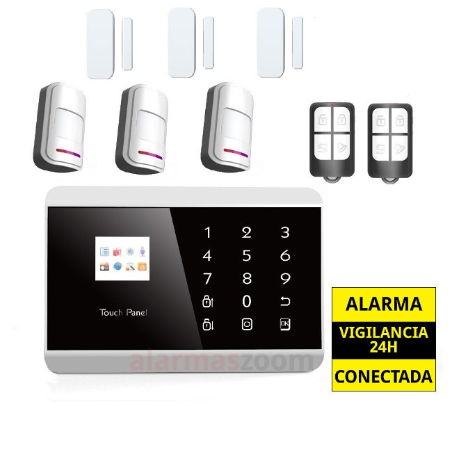 Alarma Hogar GSM Sin cuotas 3 Detectores de movimiento AZ013 1