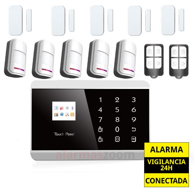 Alarma Hogar GSM Sin cuotas 5 Detectores de movimiento AZ013 2