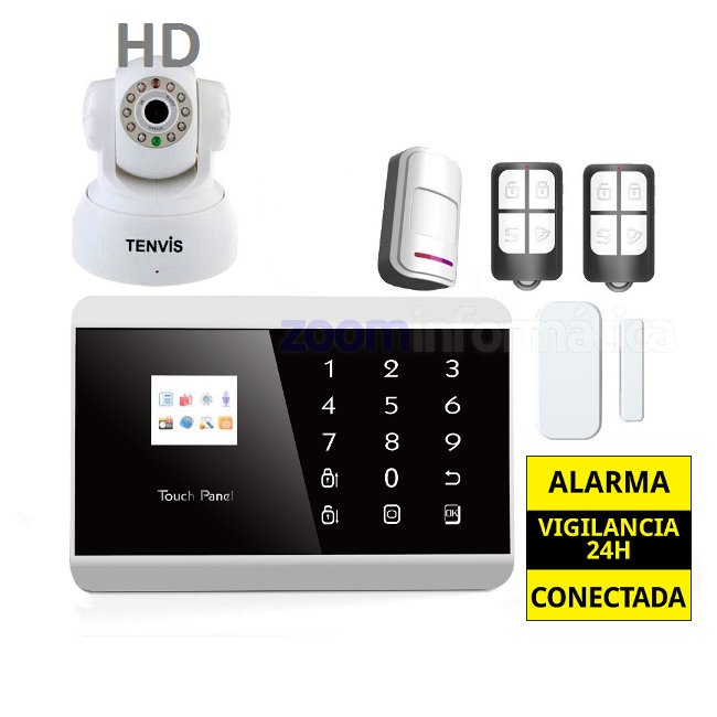 Alarma Hogar GSM Sin cuotas Camara IP WiFi HD AZ013 4