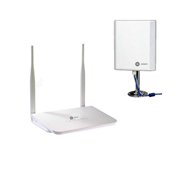 Wonect Router inalambico R658a con antena WiFi USB N4000a