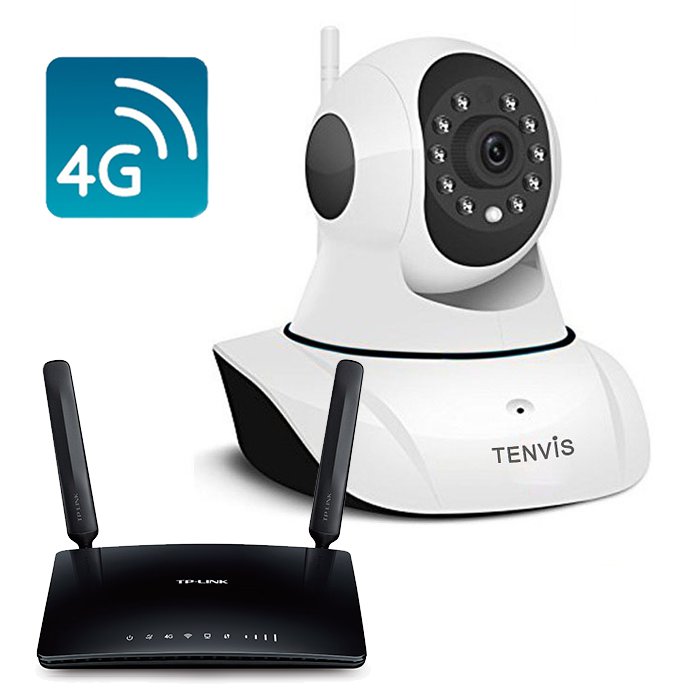 Tenvis T8810 Camara IP WiFi con Router 4G MR6400