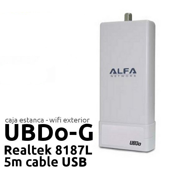 ALFA UBDo G Punto Acceso Exterior WiFi 5 metros conector antena N