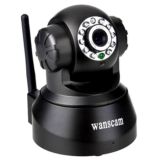 Wanscam JW0009 Camara IP WiFi Negro P2P funciones motorizadas vision movil APP