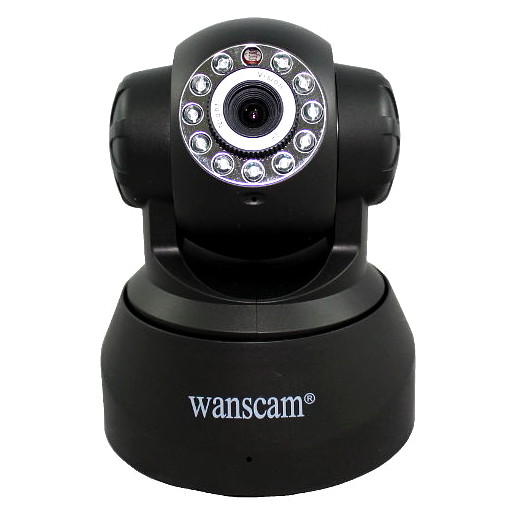 Wanscam HW0040 Camara IP WiFi interior color negro Alta resolucion HD Con ranura memoria grabacion