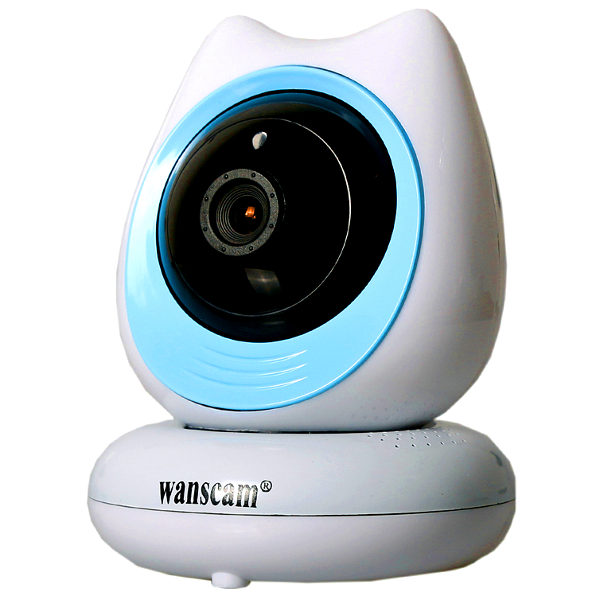 Wanscam HW0048 Camara IP WiFi FullHD vigilabebes Azul Vision Escucha remota movil